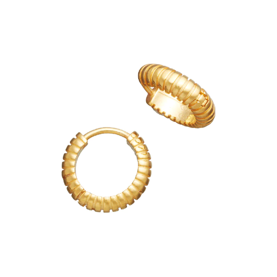 Orecchini Huggie rigati 11964 Giovanni Raspini