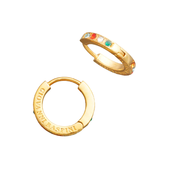 Orecchini Huggie crystal color 11969 Giovanni Raspini