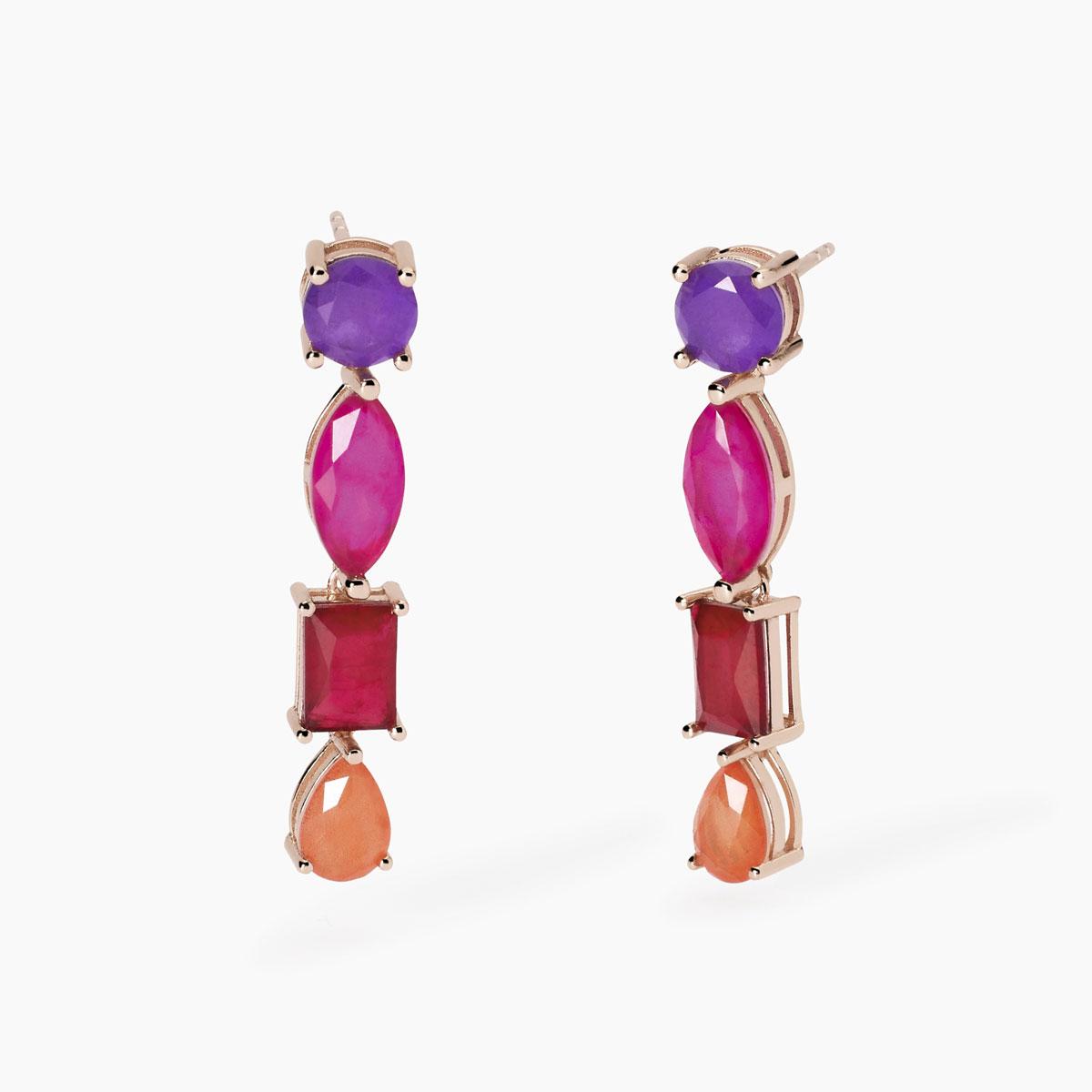 Orecchini pendenti con fusion stone SANTORINI Mabina 563794