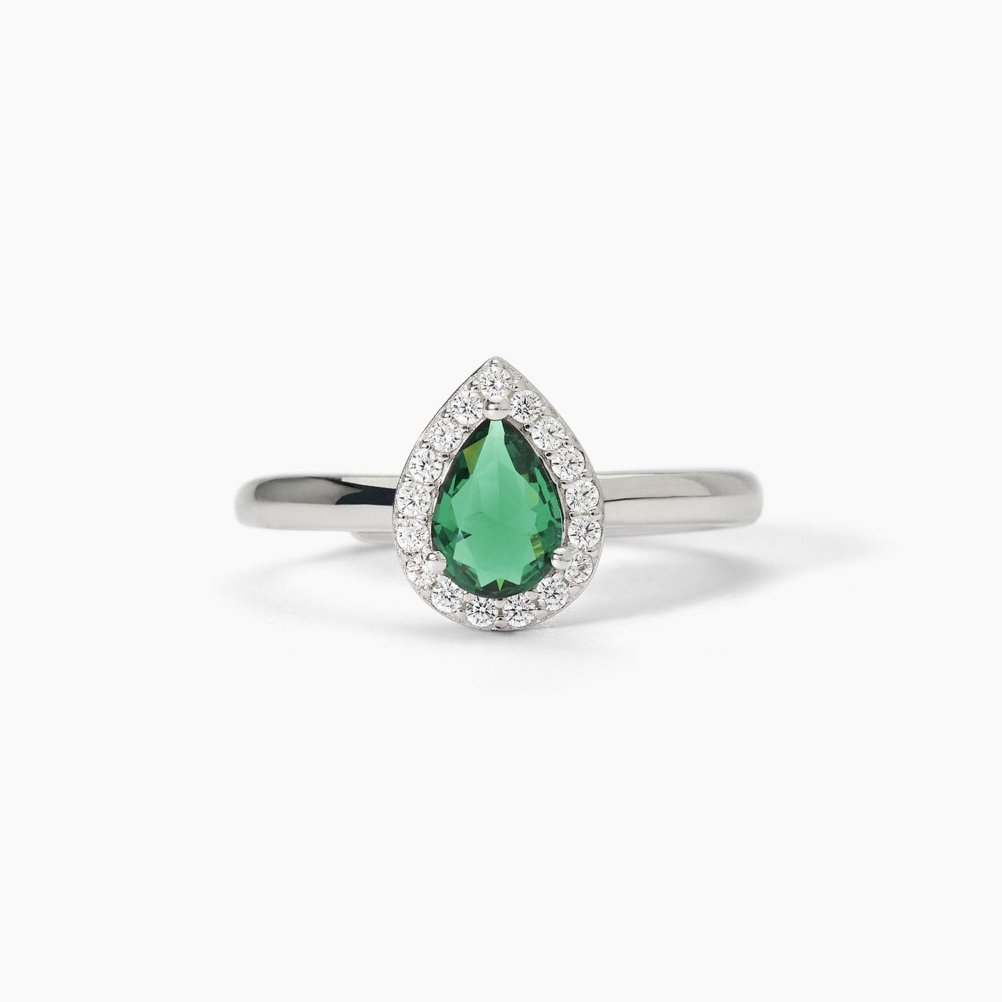 Anello in argento con smeraldo sintetico COOL OR RÉTRO? MABINA 523372