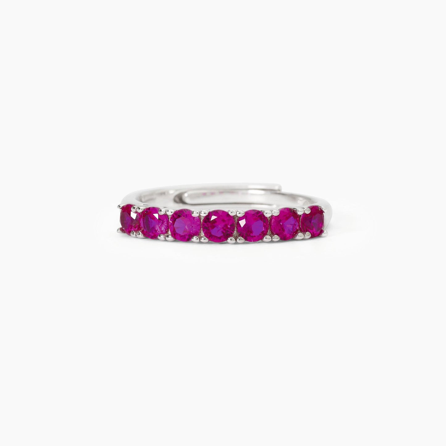 Anello in argento con rubini sintetici SOIRÉE MABINA 523384