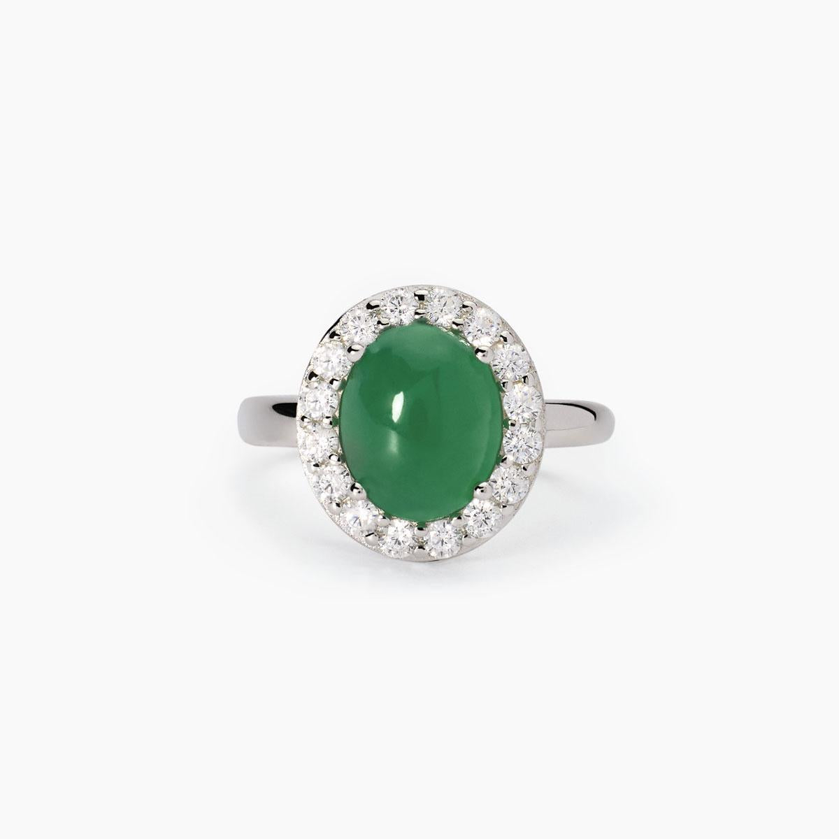 Anello con agata verde MABINA 523415