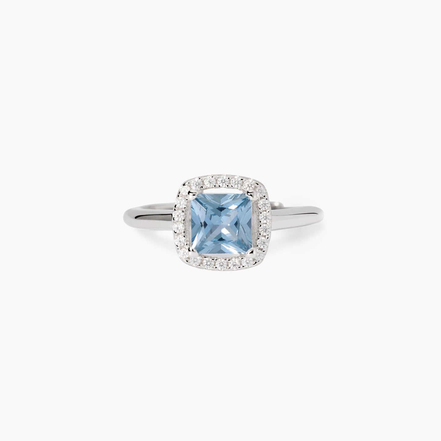 Anello con acquamarina sintetica Cool or Rétro? Mabina 523450