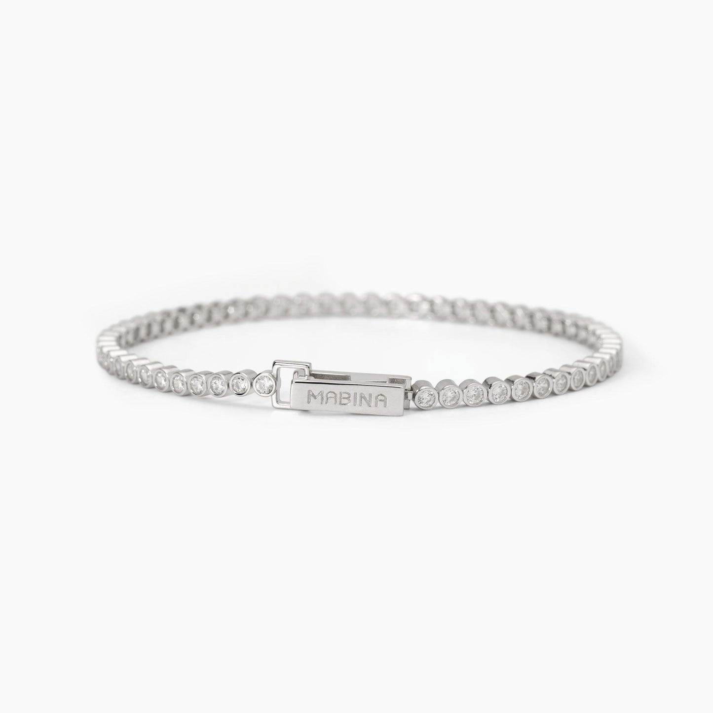 Bracciale tennis in argento con zirconi bianchi PRIVILEGIO Mabina 533827