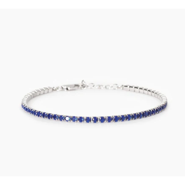 Bracciale tennis uomo con zaffiri sintetici MINI TENNIS Mabina 533861