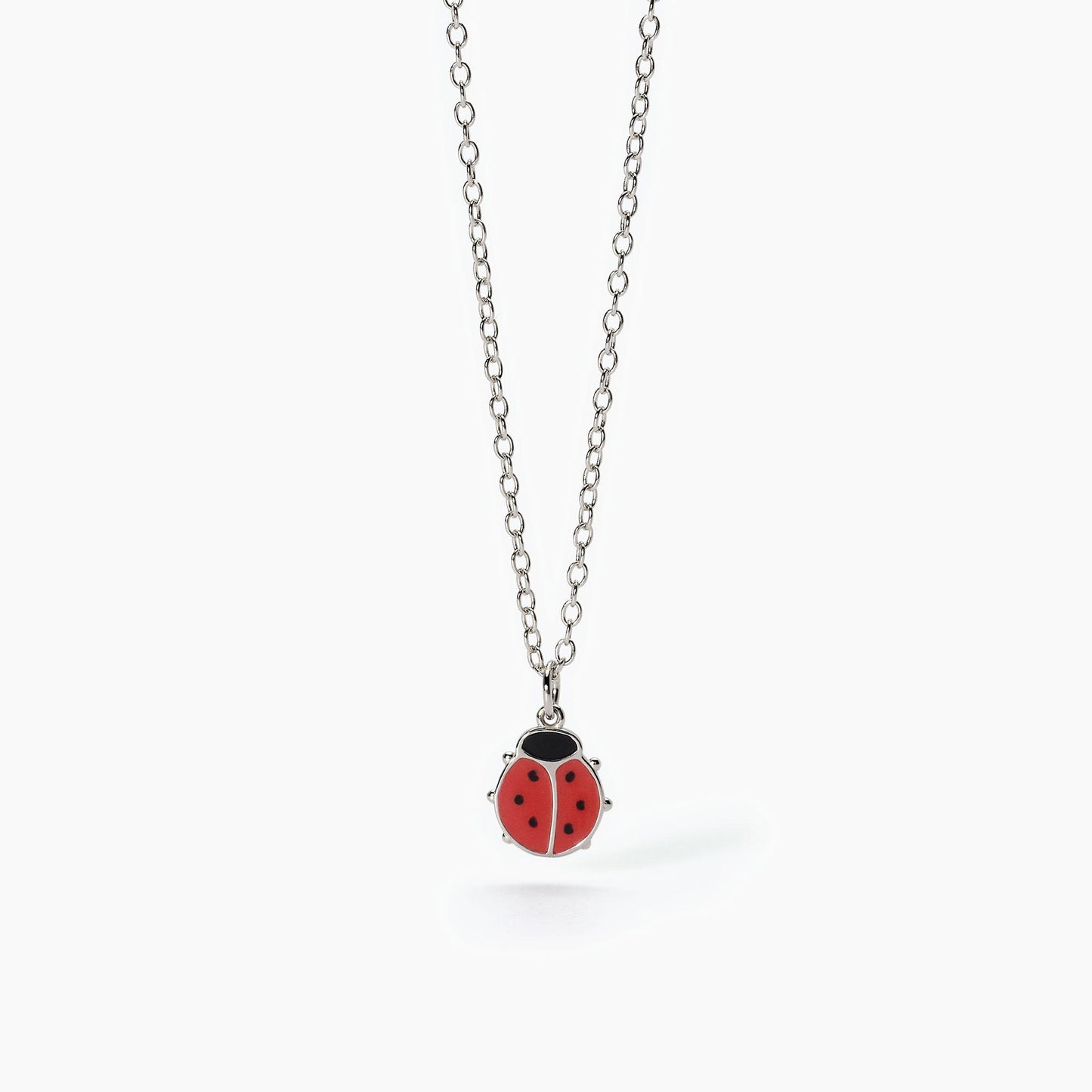 Girocollo in argento con coccinella FORTUNELLA Mabina Junior 553618