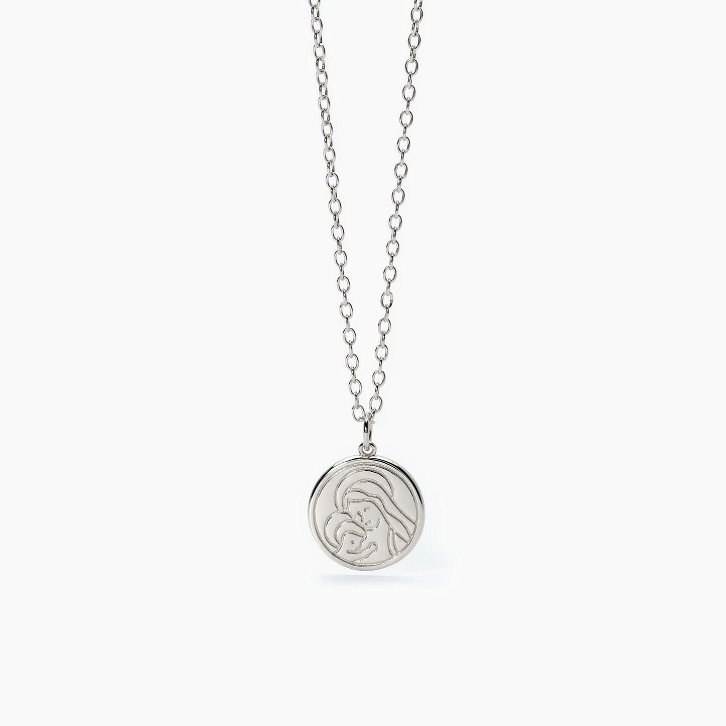Girocollo in argento con ciondolo religioso CREDO IN TE Mabina Junior 553626