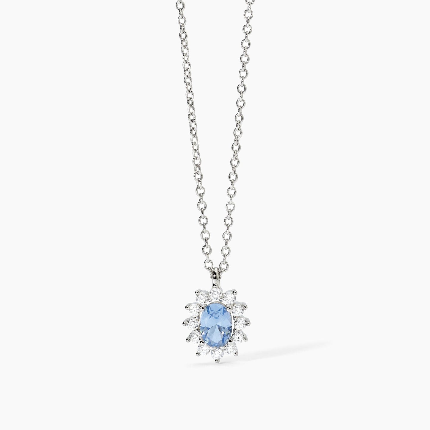 Girocollo in argento con acquamarina sintetica COOL OR RÉTRO? 553644