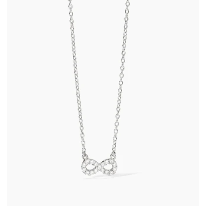 Girocollo da donna in argento con ciondolo infinito e zirconi ENDLESS 553654 Mabina