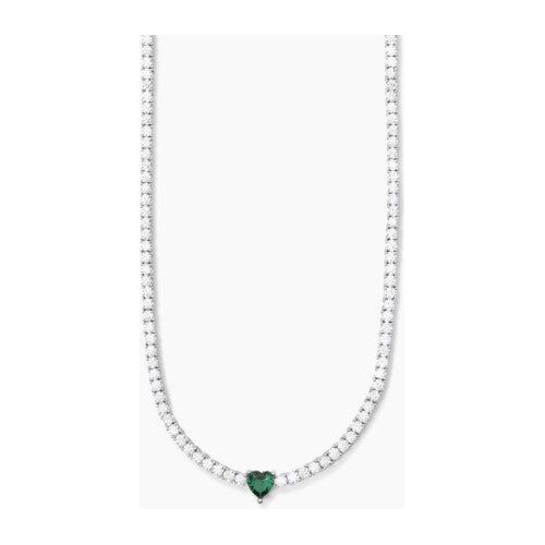 Girocollo tennis con smeraldo e zirconi TENNIS CLUB Mabina 553716
