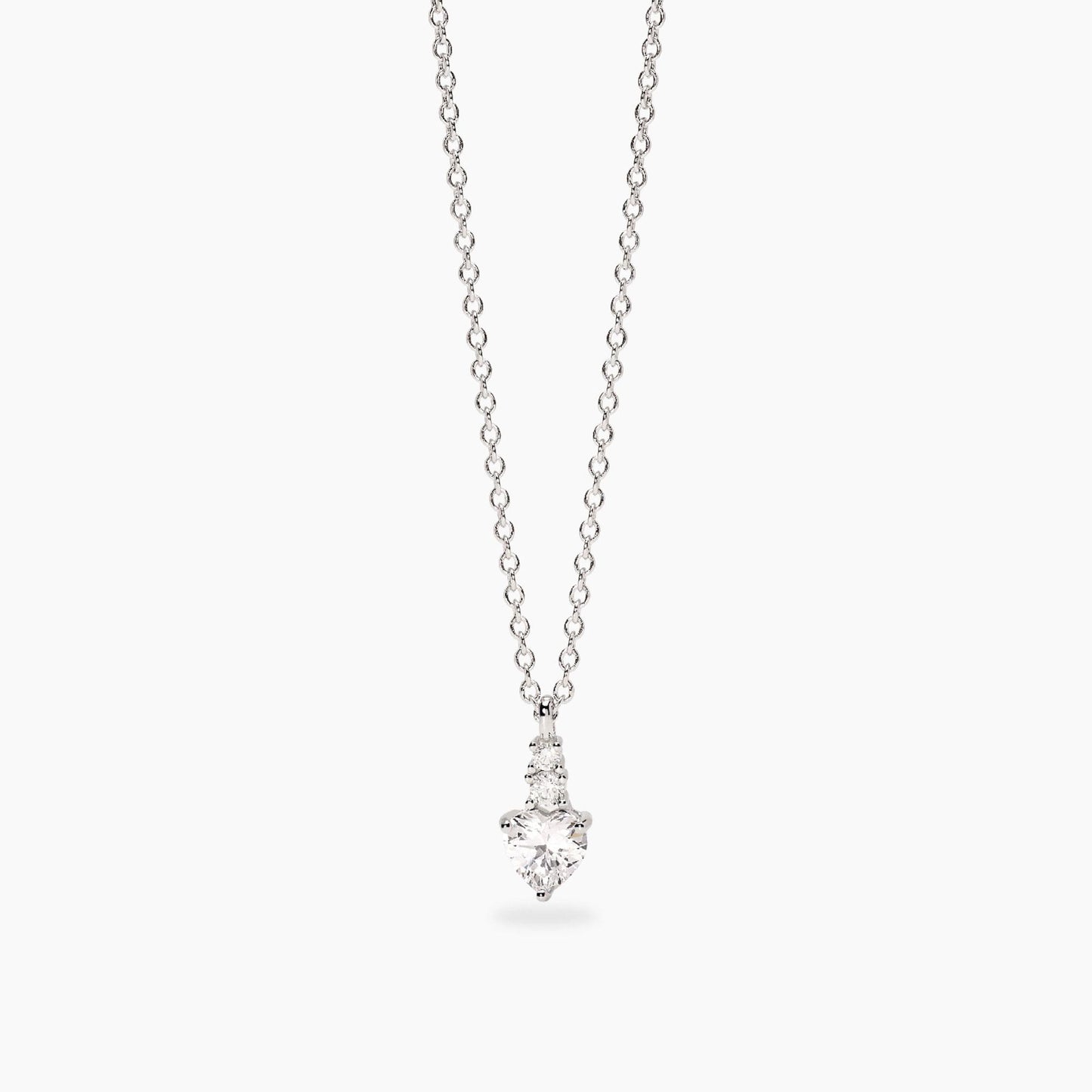Girocollo con pendente con zirconi taglio cuore ROUGE MABINA 553858