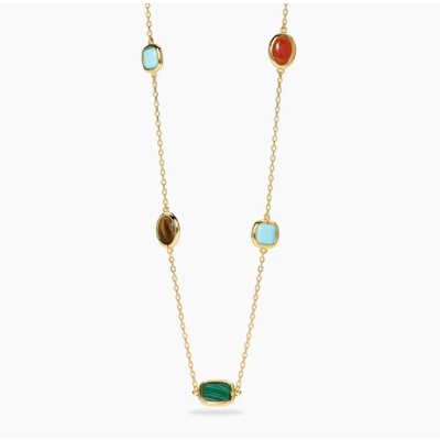 Girocollo in argento dorato con pietre multicolor GIULIETTA 553892 Mabina
