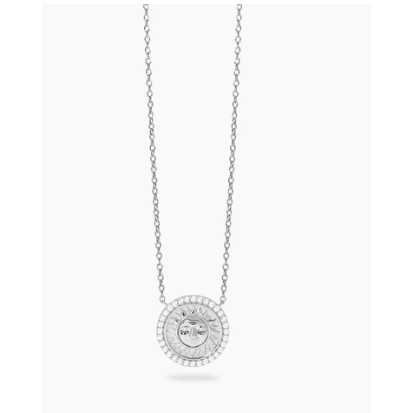 Girocollo in argento con ciondolo sole FOLLOW THE SUN 553898 Mabina