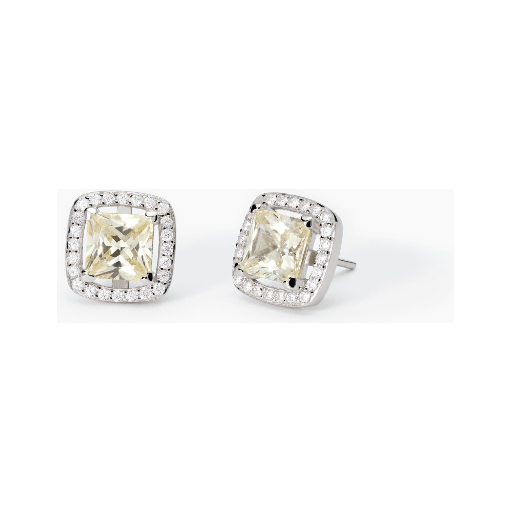 Orecchini a lobo in argento con zirconi Lemon COOL OR RÉTRO? Mabina 563646