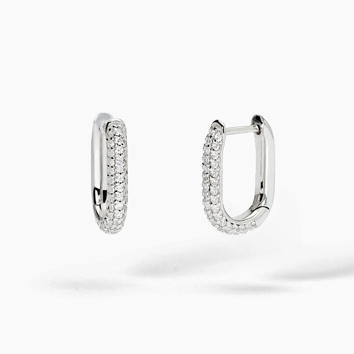 Orecchini ovali in argento COUTURE MABINA 563730