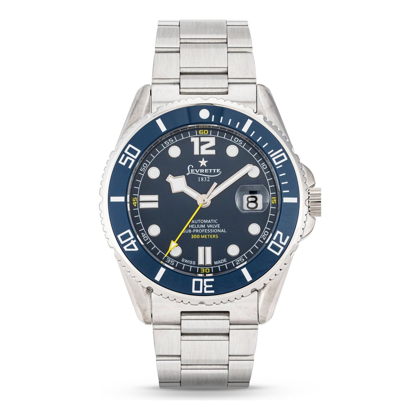 Orologio Levrette1832 LEVMASTER SUB-PROFESSIONAL 300 HELIUM VALVE 7004.20B.B60.B20