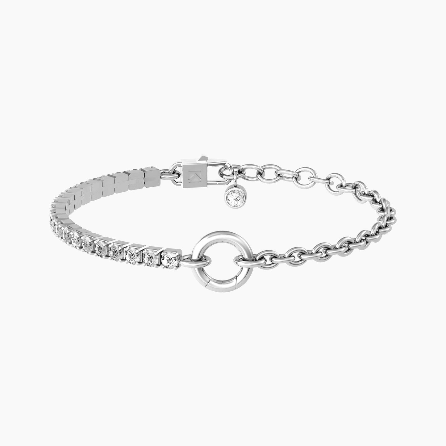 Bracciale componibile in acciaio con zirconi DUETTO 732193 Kidult by You