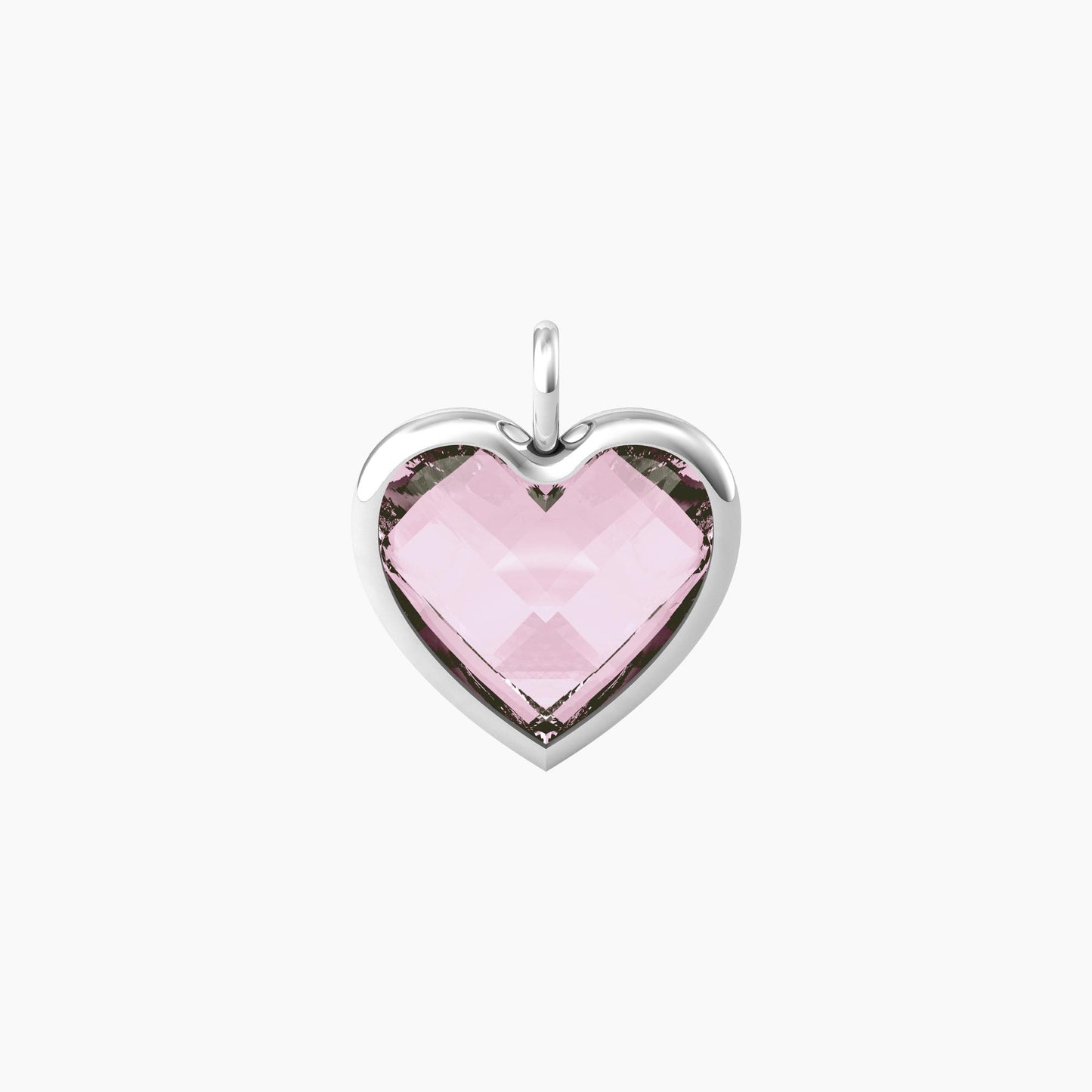 Ciondolo grande a cuore in glass rosa ENERGIA | VITA 741087 Kidult by You