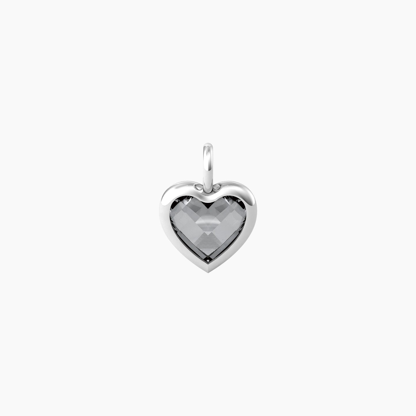 Ciondolo a forma di cuore in glass grigio ENERGIA | VITA Kidult by You 741096