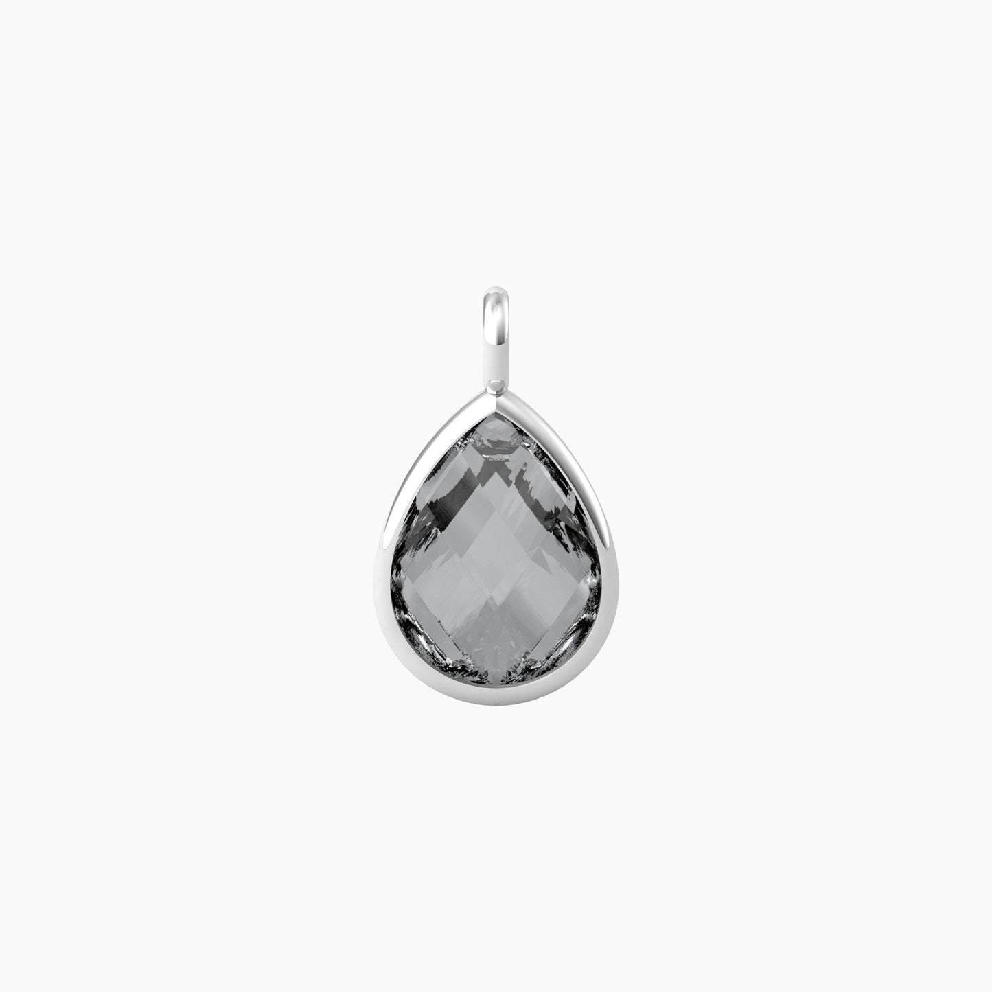 Ciondolo taglio goccia in glass grigio ENERGIA | VITA Kidult by You 741100