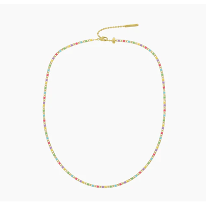 Collana girocollo modulare in acciaio multicolore dorato Kidult by you 751254