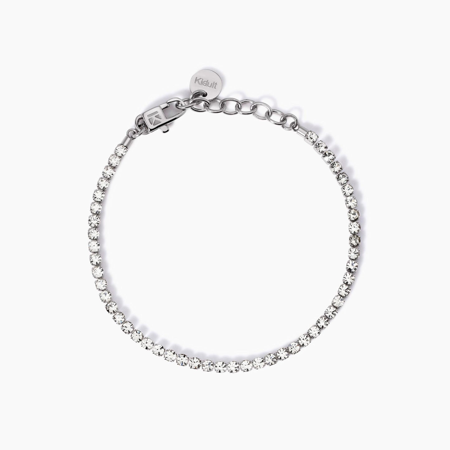 Bracciale kidult tennis cristalli bianchi 831014