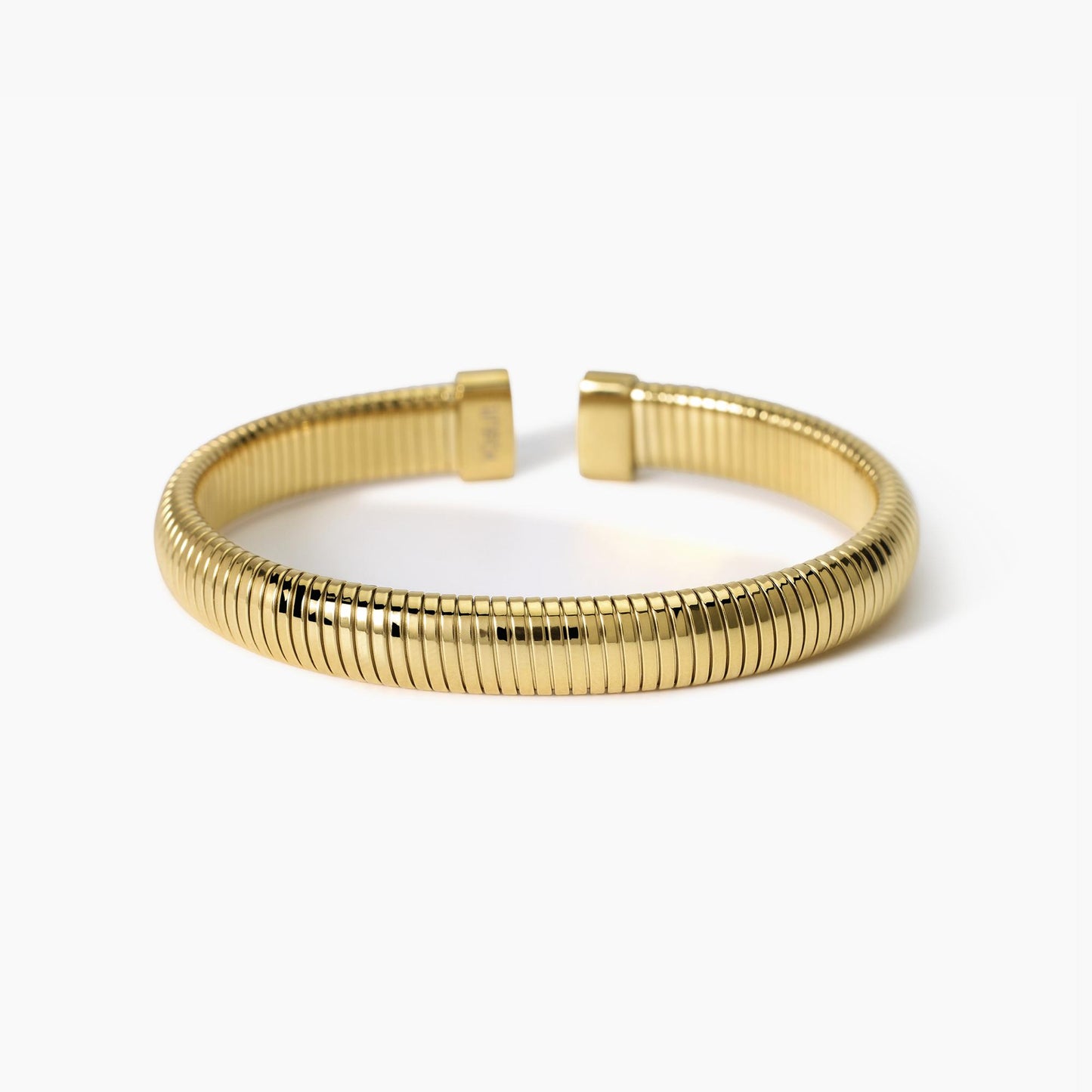 Bracciale kidult tubogas in acciaio dorato 831054