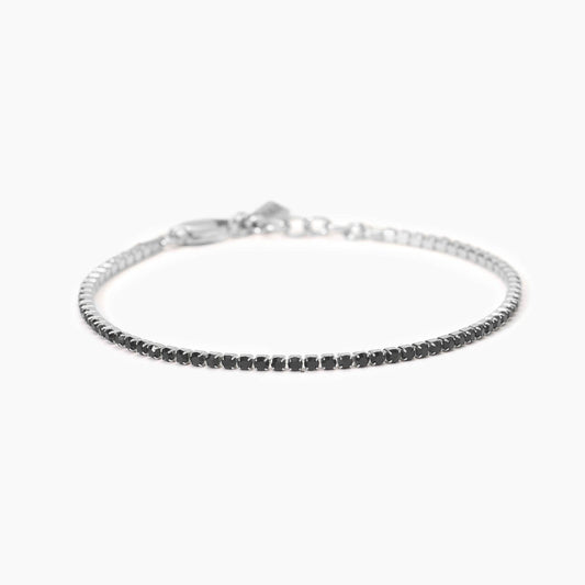 Bracciale Kidult Uomo tennis con cristalli neri 831107