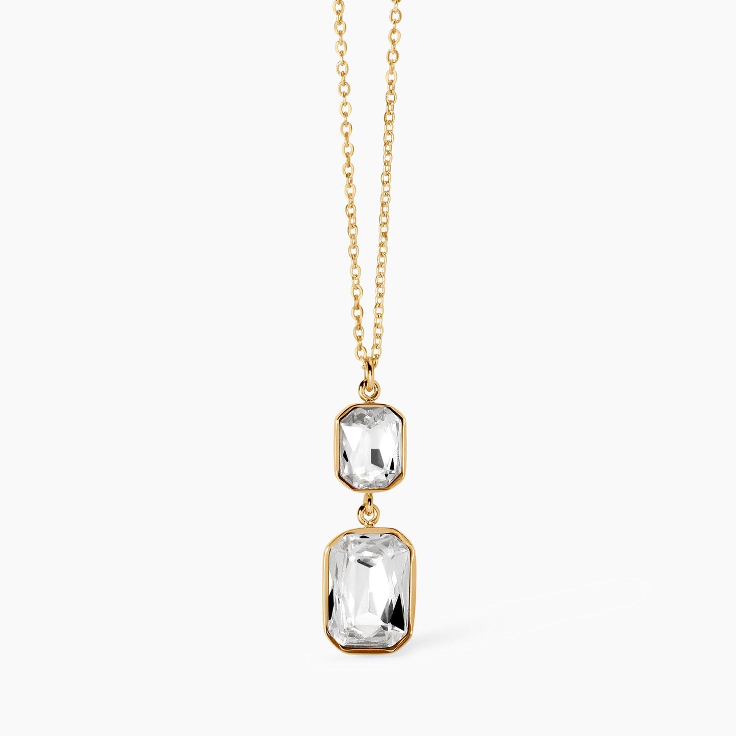 Girocollo dorato con cristalli pendenti 851002 Kidult Style