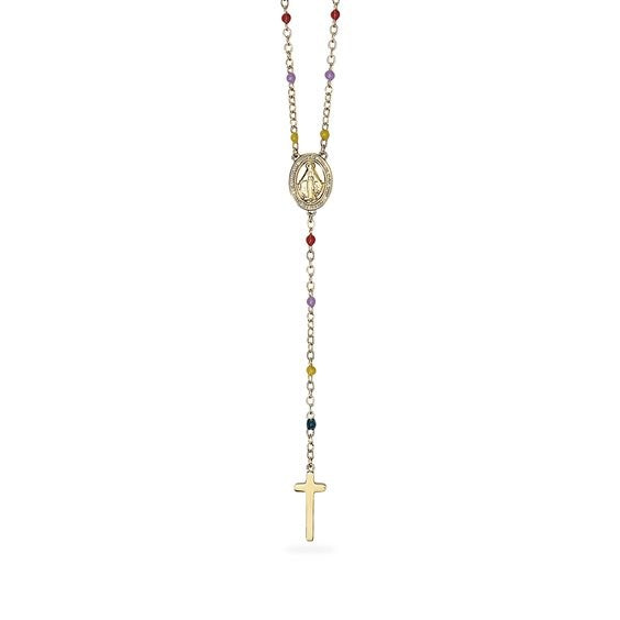 Collier en or style enfant/adulte avec chaînes et trèfle à quatre feuilles 851048