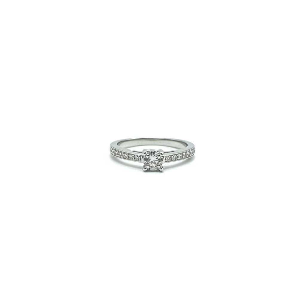 Anello solitario con diamanti Dfaf7517.015 DonnaOro