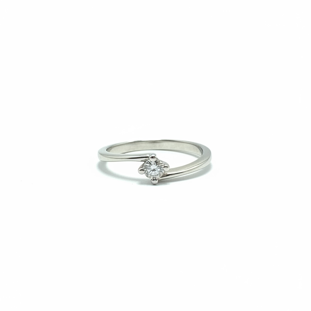 Anello solitario con diamanti Dkas0603.014 DonnaOro