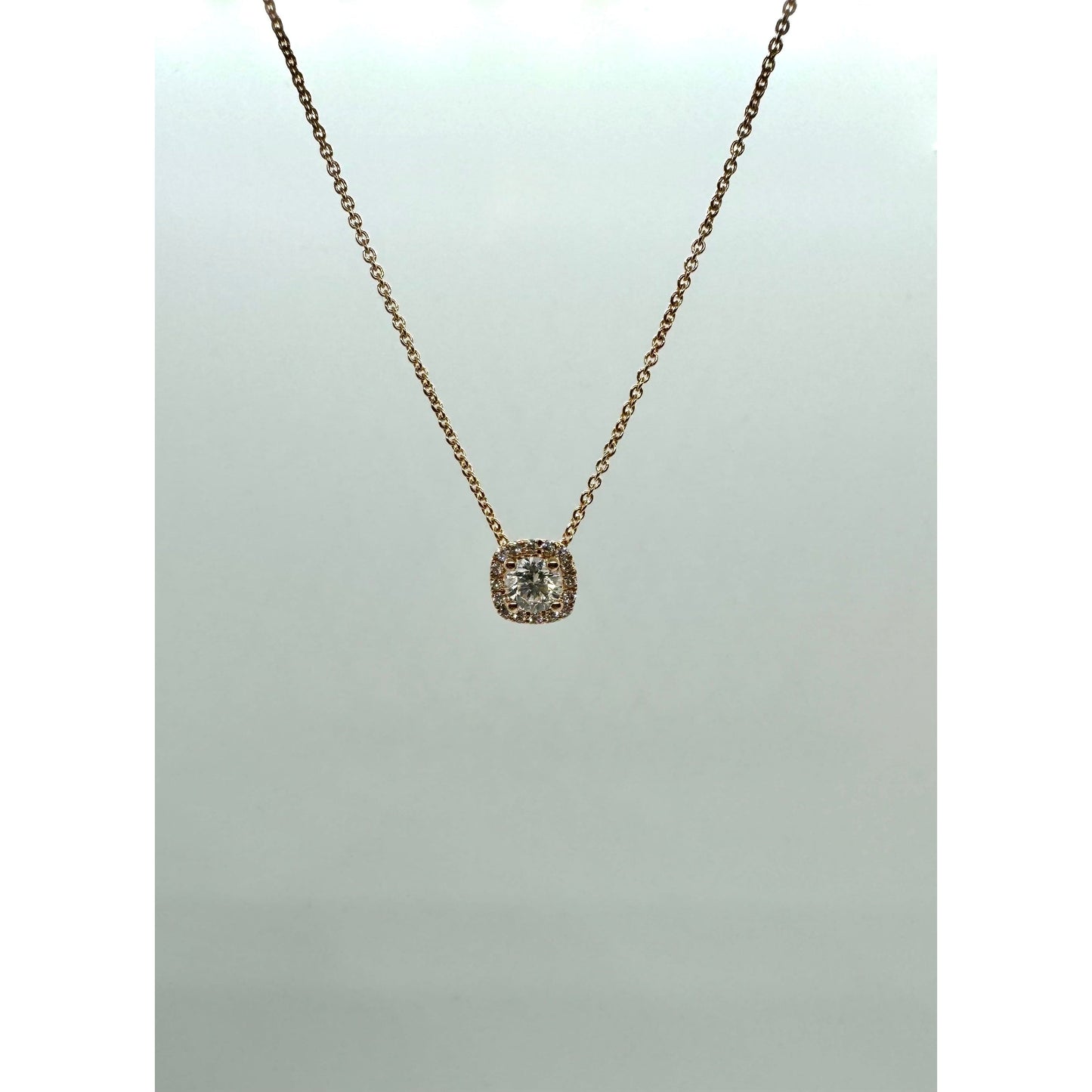 Girocollo punto luce in oro rosa con brillanti Crivelli 234-4503
