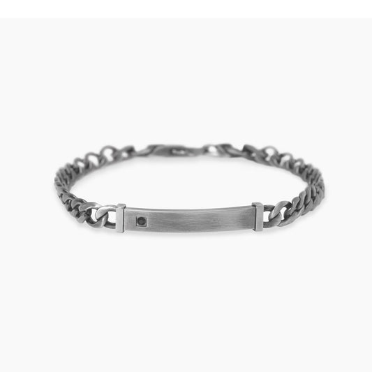 Bracciale Kidult Uomo in acciaio con piastra centrale 831119
