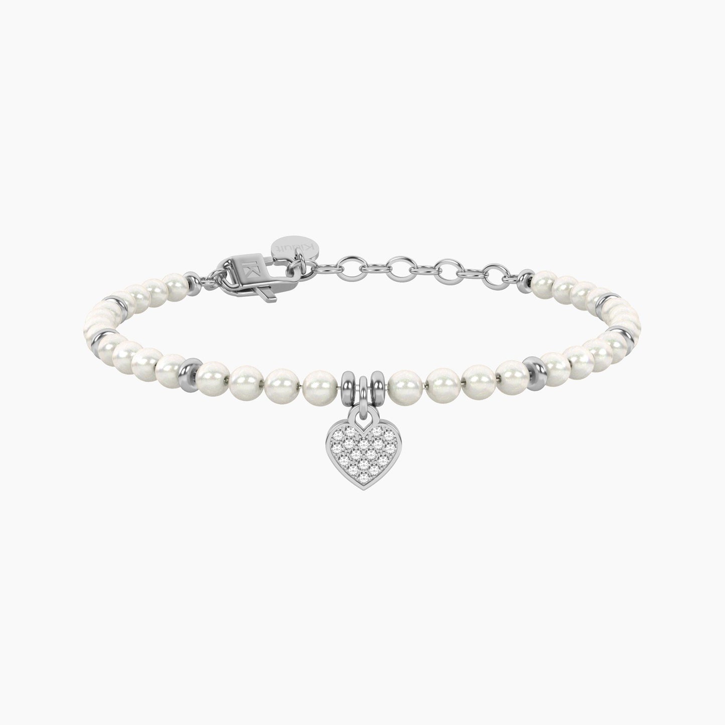 Bracciale con perle e cuore Cuore | mamma Kidult 732334