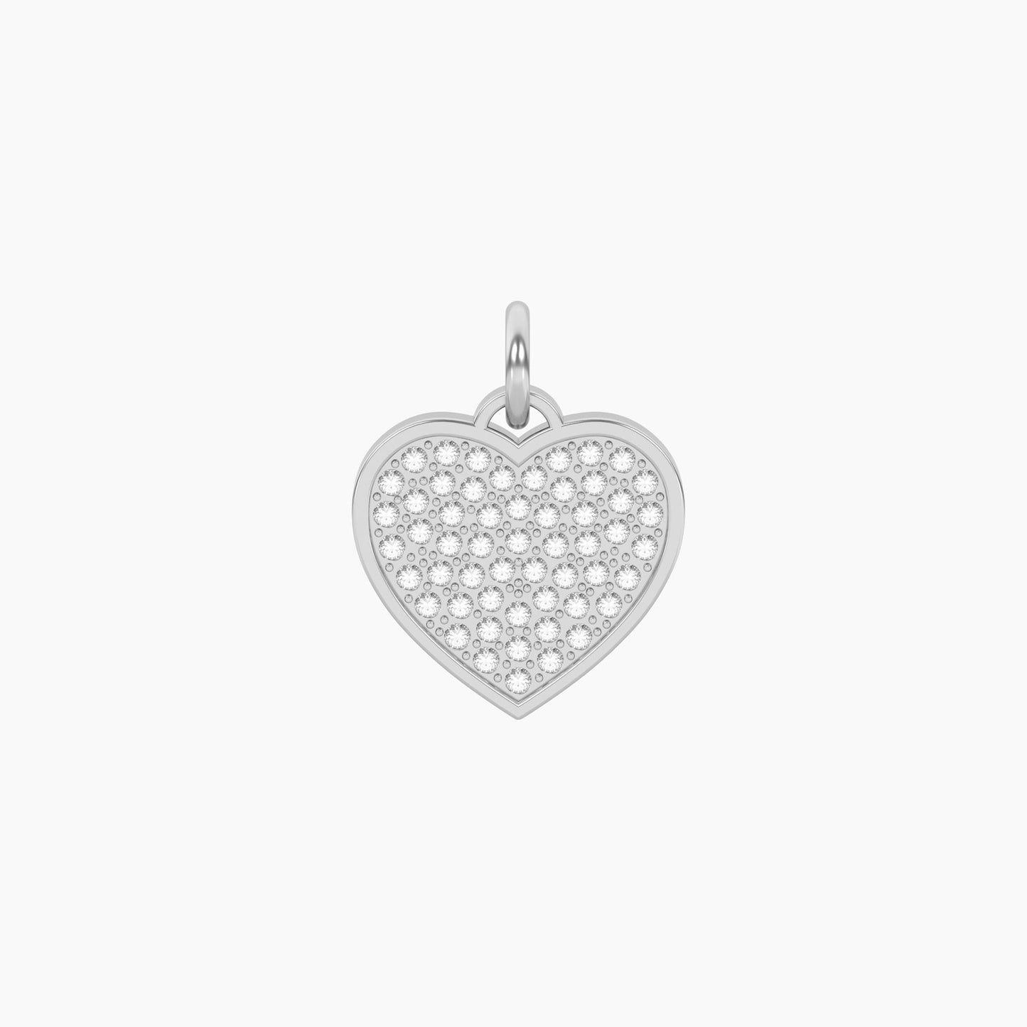 Ciondolo cuore con cristalli bianchi Cuore | bussola Kidult by You 741138
