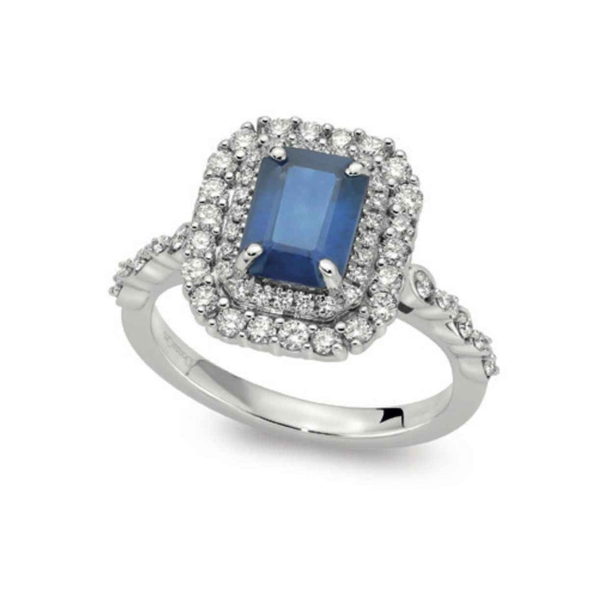 Anello Brillanti e Zaffiro LAZ12076.040 DonnaOro