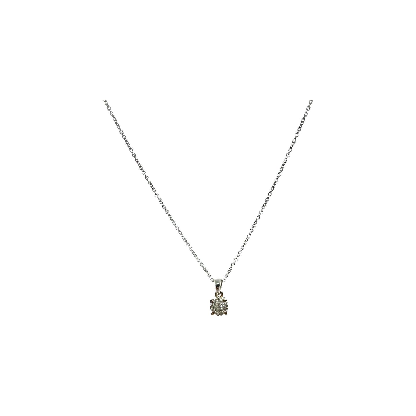 Girocollo in oro bianco con brillanti Crivelli 234-3822-05