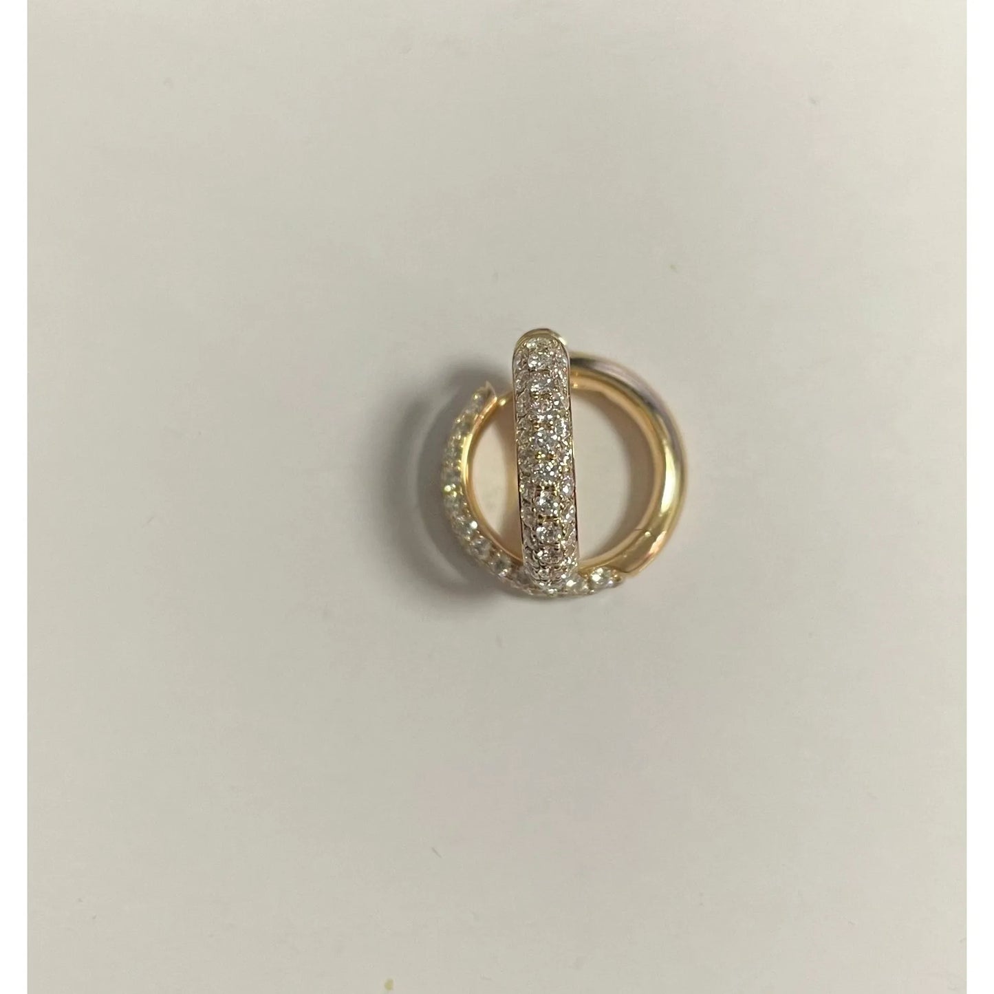 Orecchini a cerchio in oro rosa e diamanti Giorgio Visconti B39570A