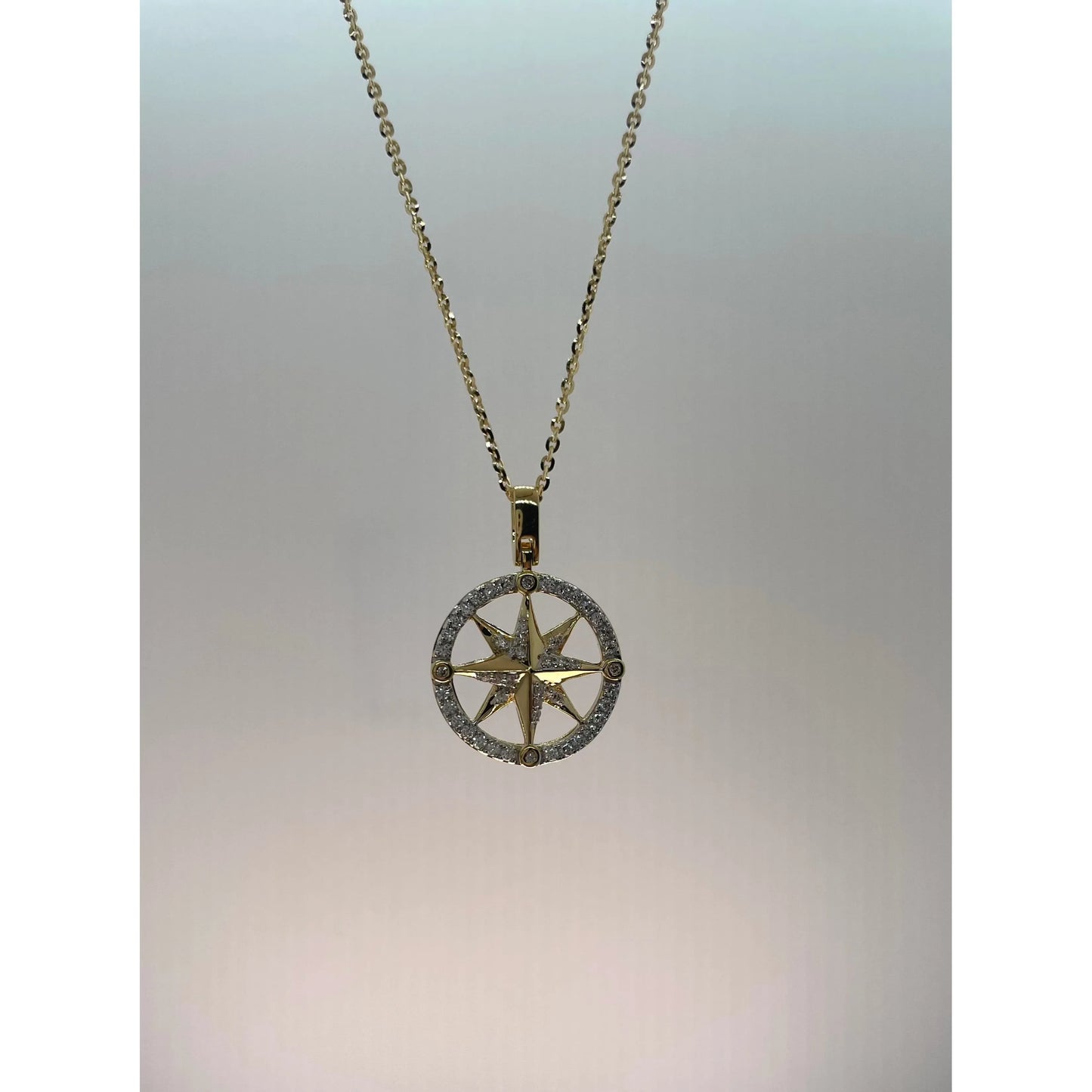 ZANCAN Girocollo con Rosa dei Venti Oro e Diamanti UC084GB