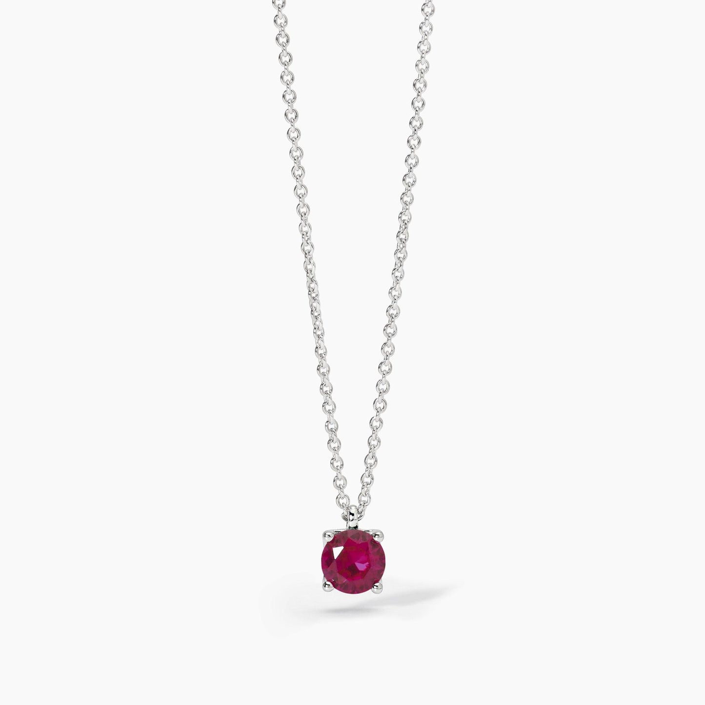 Girocollo in argento con rubino sintetico SHINY Mabina 553669