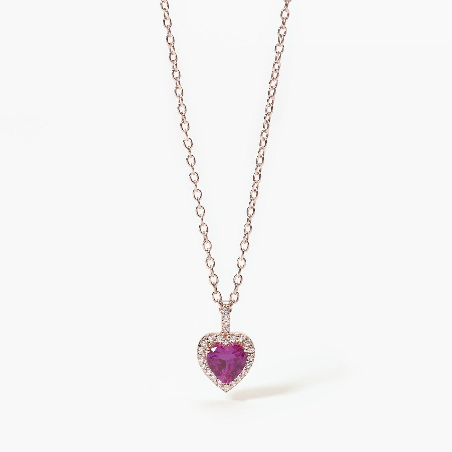 Girocollo dorato tormalina sintetica a cuore LOVE AFFAIR 553451 Mabina