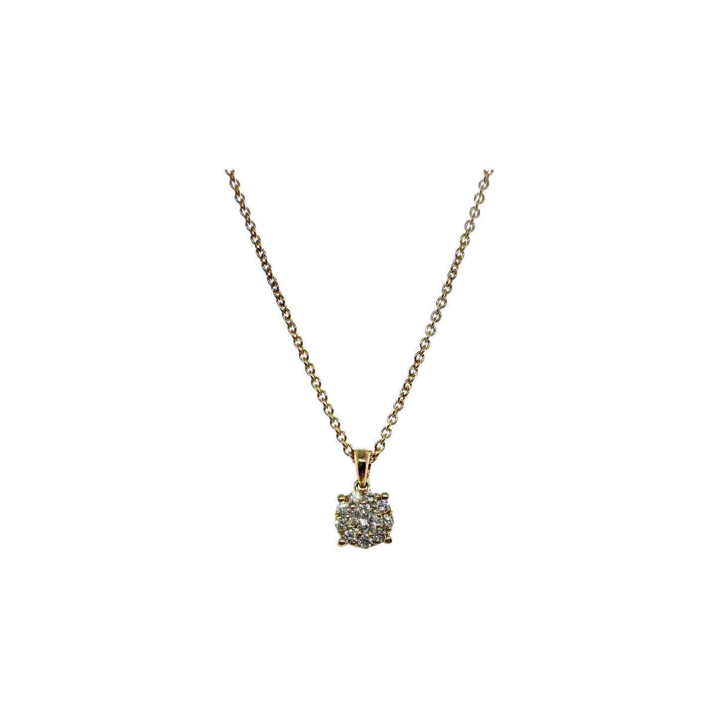Girocollo punto luce in oro rosa e diamanti Crivelli 234-6121-10
