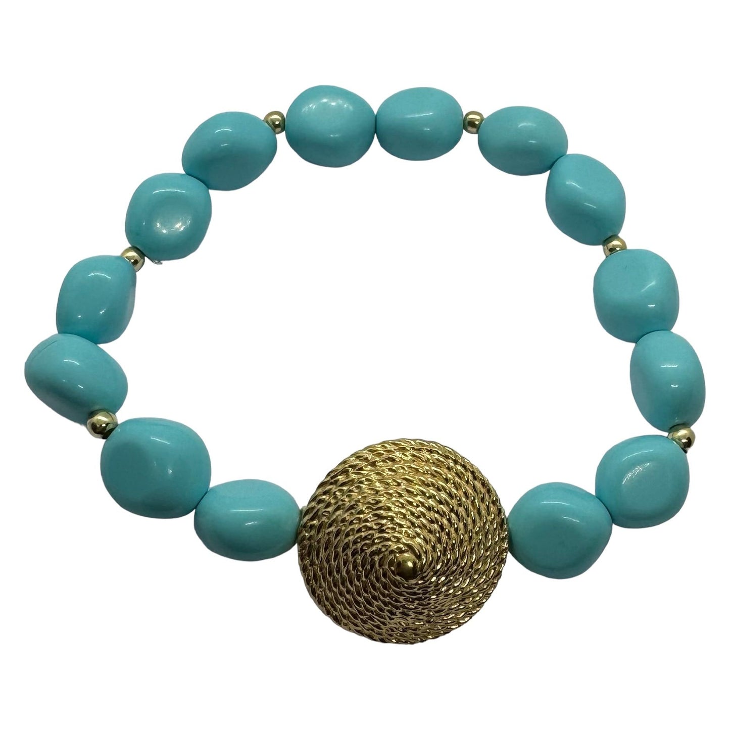 Bracciale in argento con pasta di turchese Idea Coral - Soara