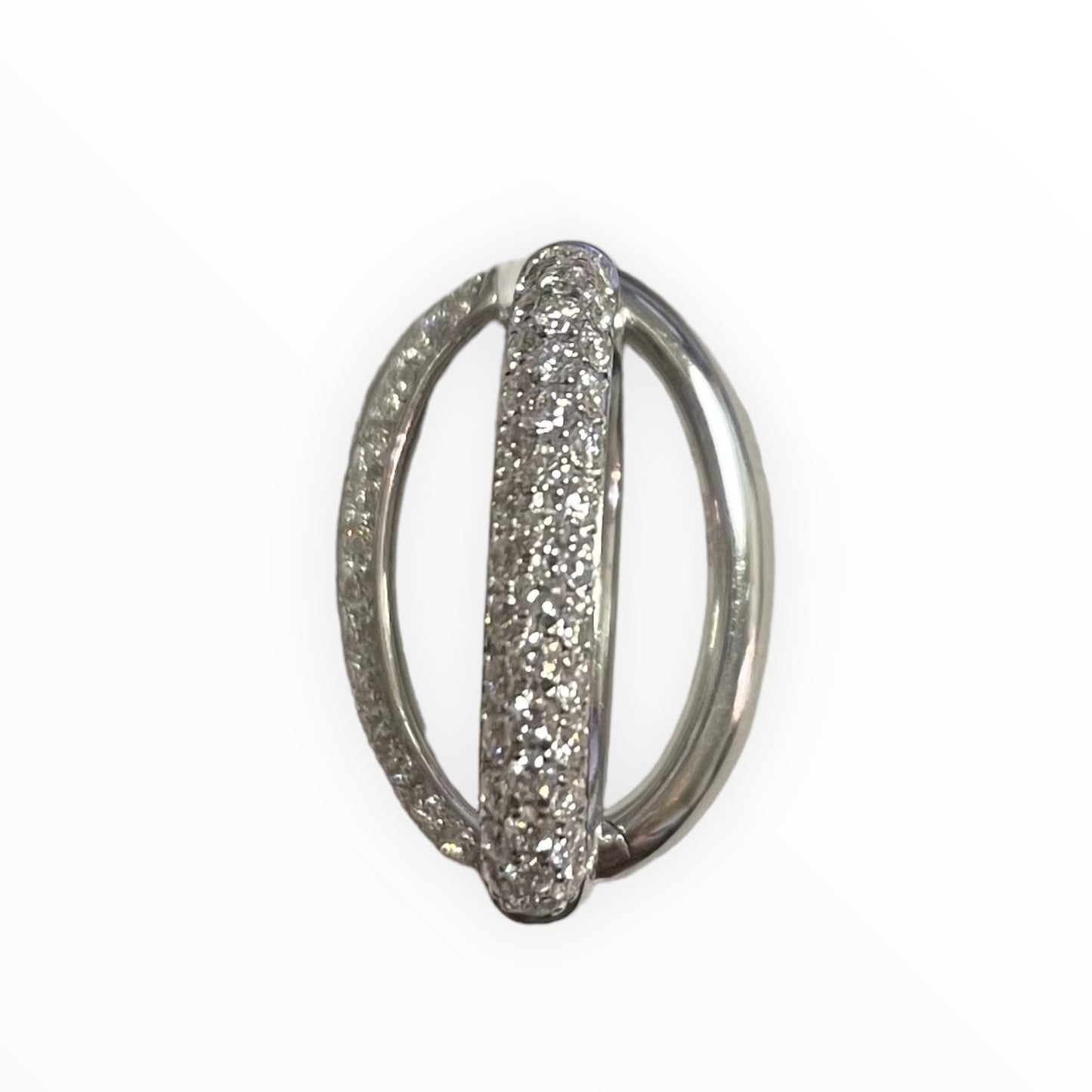 ORECCHINI A CERCHIO IN ORO BIANCO E BRILLANTI GIORGIO VISCONTI BB39571B