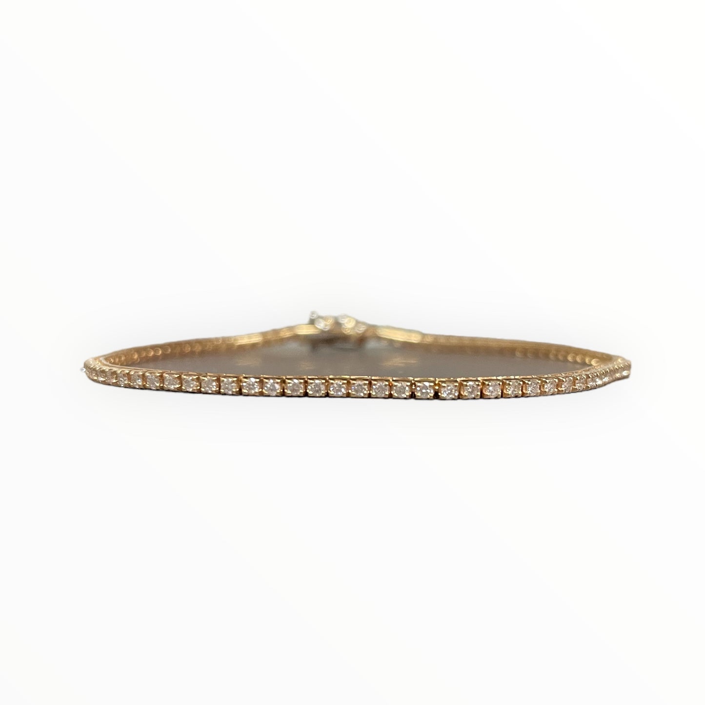 BRACCIALE TENNIS IN ORO ROSA E BRILLANTI GIORGIO VISCONTI BP38100