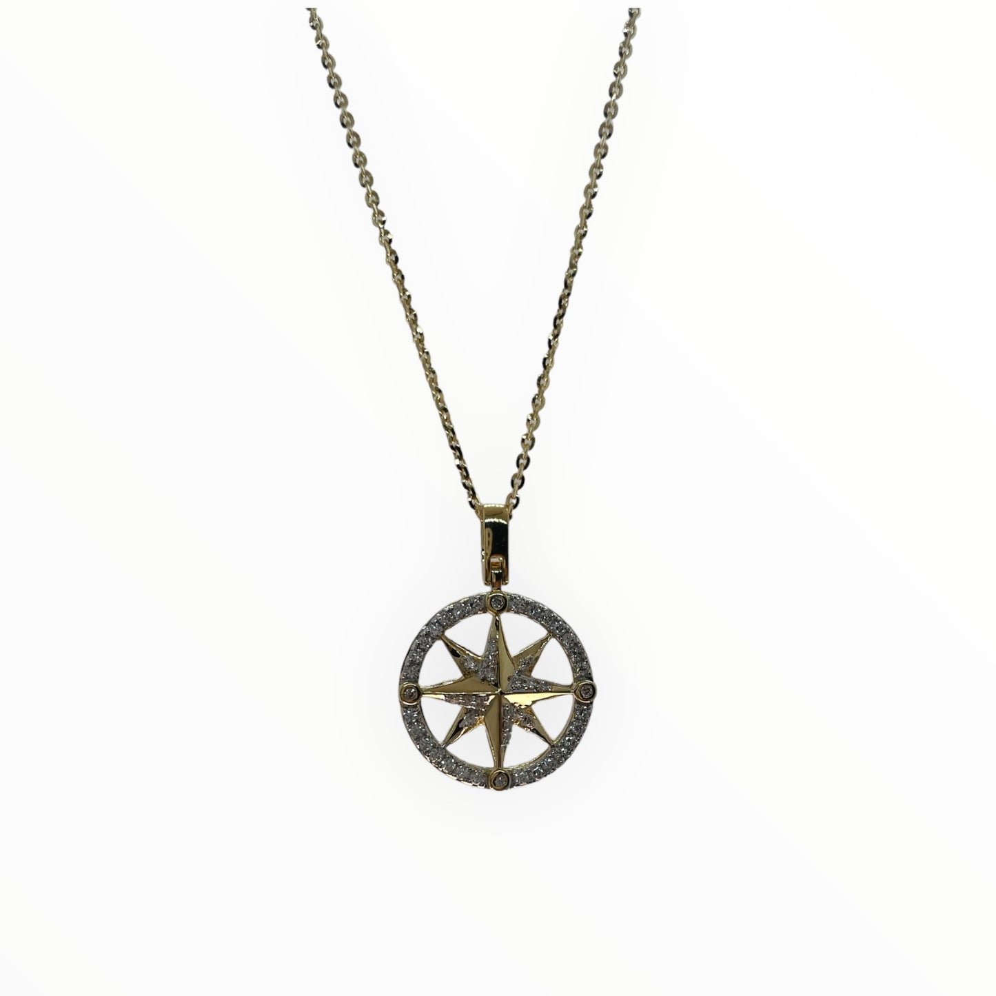 ZANCAN Girocollo con Rosa dei Venti Oro e Diamanti UC084GB