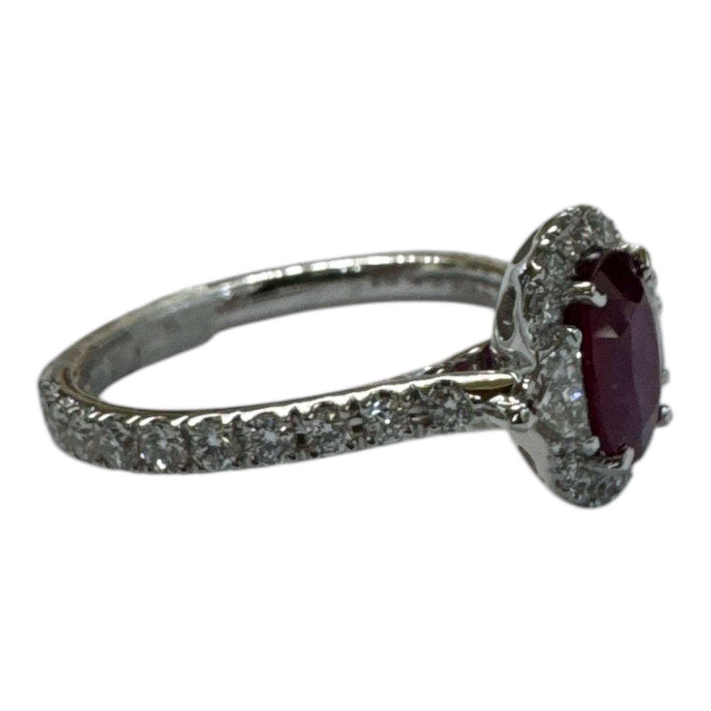 Anello in oro con diamanti e rubino Crivelli 000-4935-326