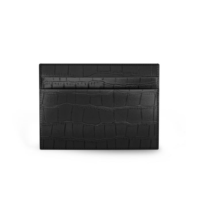 Portacarte pelle Croco nera Giovanni Raspini L0022