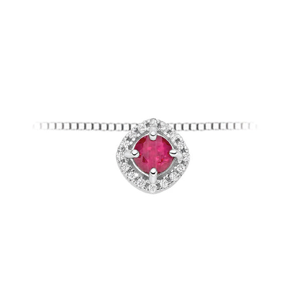 Collana DonnaOro Rubino e Brillanti - LPR12108.004
